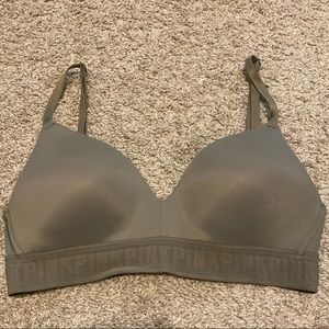 Green wireless bra by pink